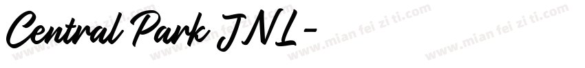 Central Park JNL字体转换
